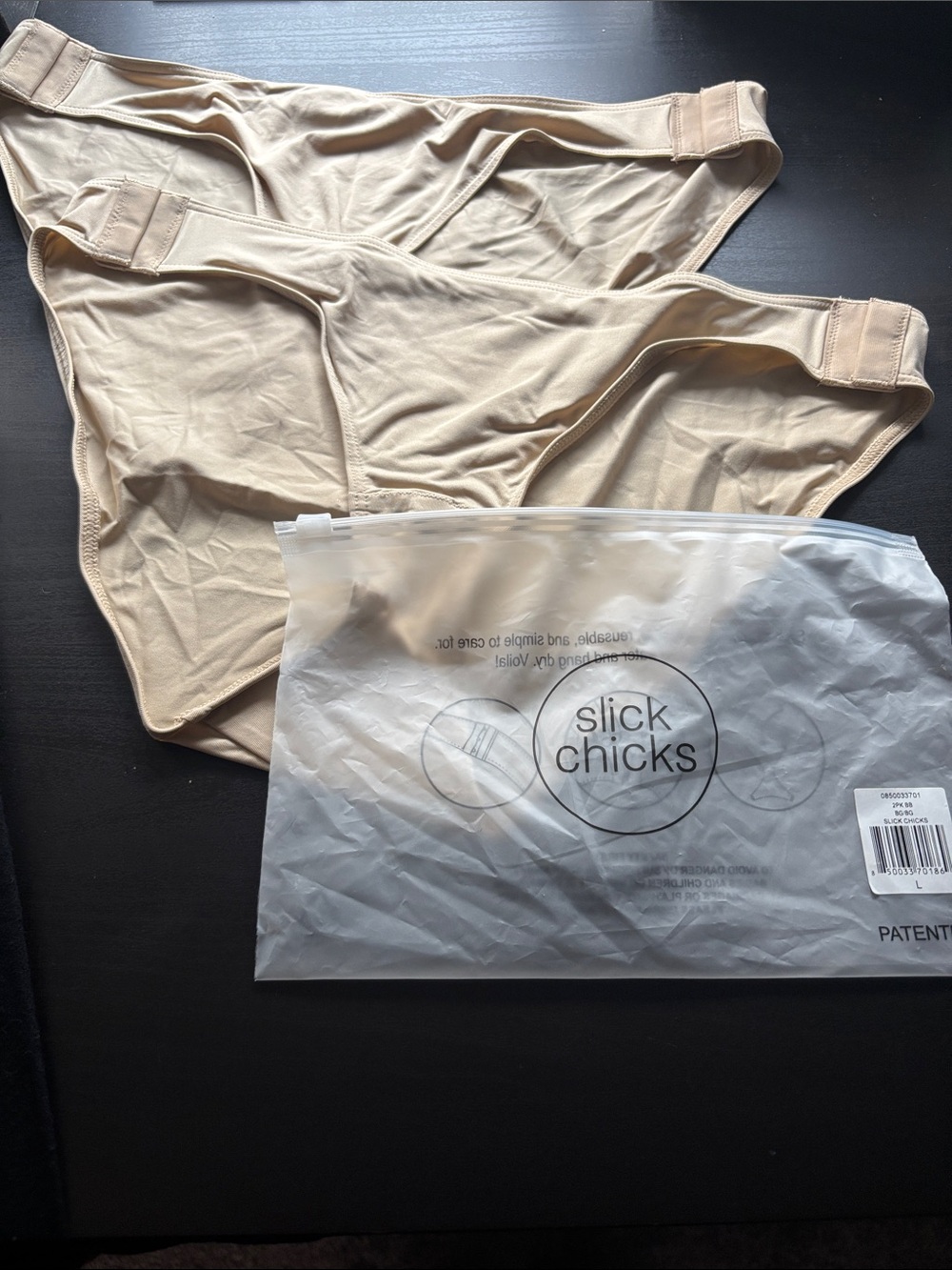 New Slick Chicks Nude Adaptive High Waisted Briefs Side Hooks Cotton Size Large